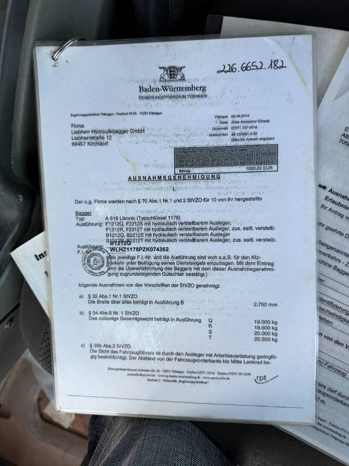 حفارة على عجلات Liebherr A 918 Compact Litronic: صور 32