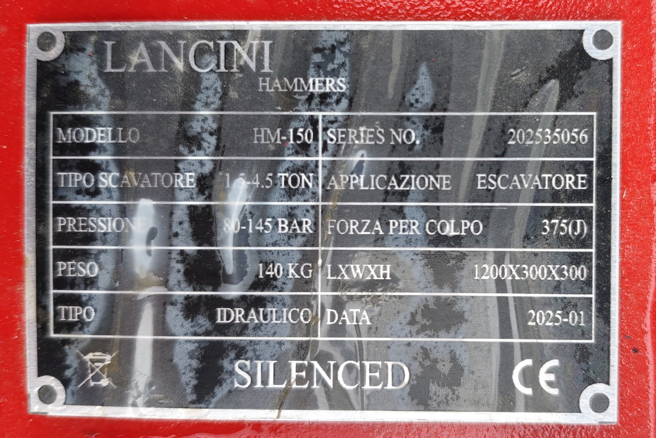 Lancini HM-150 - مطرقة هيدروليكية - حفارة: صور 3 Lancini HM-150 - مطرقة هيدروليكية - حفارة: صور 3