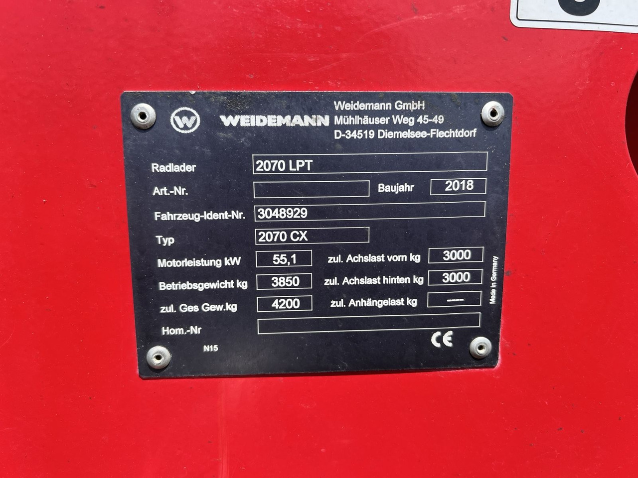 Weidemann 2070LPT-Tele 75 PS-2900 Stunden - لودر مفصلي صغير: صور 5 Weidemann 2070LPT-Tele 75 PS-2900 Stunden - لودر مفصلي صغير: صور 5