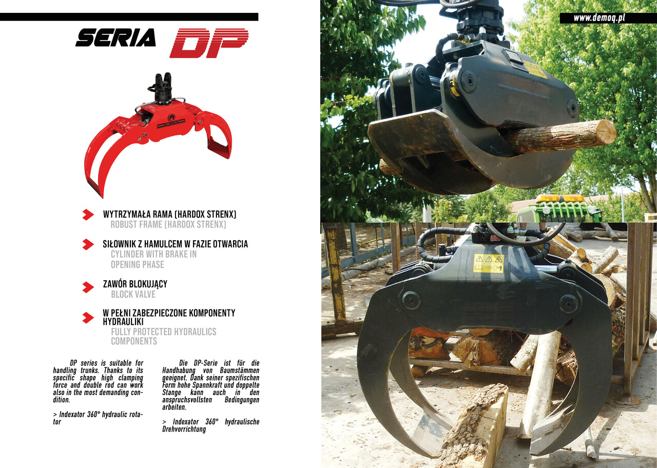 DEMOQ DP200 Log Grab  3160 kg - مخلبي - آلات البناء: صور 2 DEMOQ DP200 Log Grab  3160 kg - مخلبي - آلات البناء: صور 2