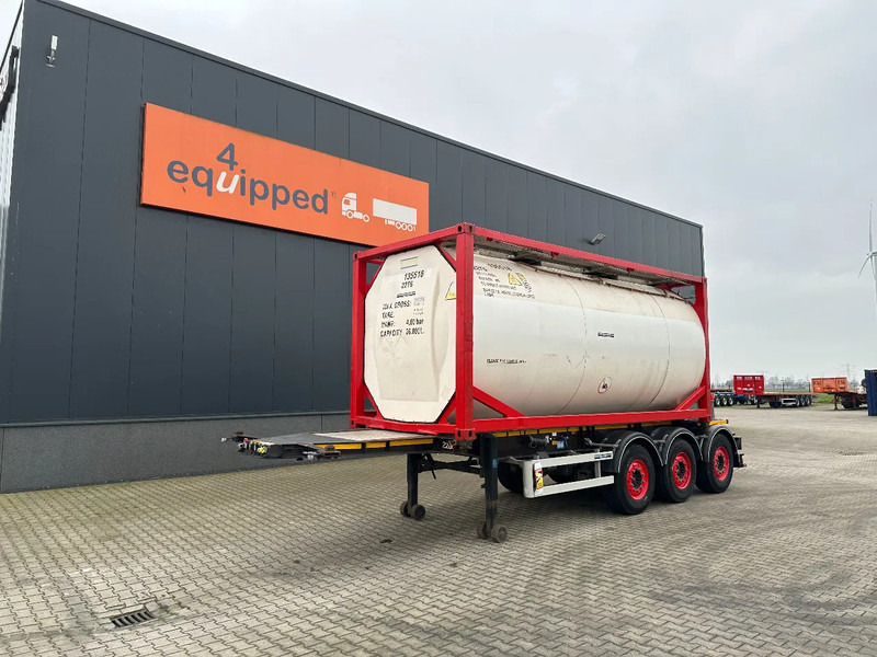 Burg 20FT ADR (EX/II, EX/III, FL, AT) Chassis + Tankcontainer 26.000L /3 baffels - نصف مقطورة صهريج: صور 1 Burg 20FT ADR (EX/II, EX/III, FL, AT) Chassis + Tankcontainer 26.000L /3 baffels - نصف مقطورة صهريج: صور 1
