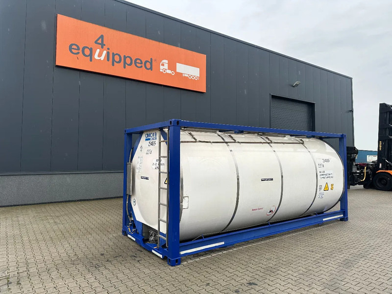 CIMC 20FT ISO, 25.060L / 1-COMP / 3 BAFFELS / T11 / 4 manholes / ADR valid until 10/2027 - خزان تخزين: صور 1 CIMC 20FT ISO, 25.060L / 1-COMP / 3 BAFFELS / T11 / 4 manholes / ADR valid until 10/2027 - خزان تخزين: صور 1