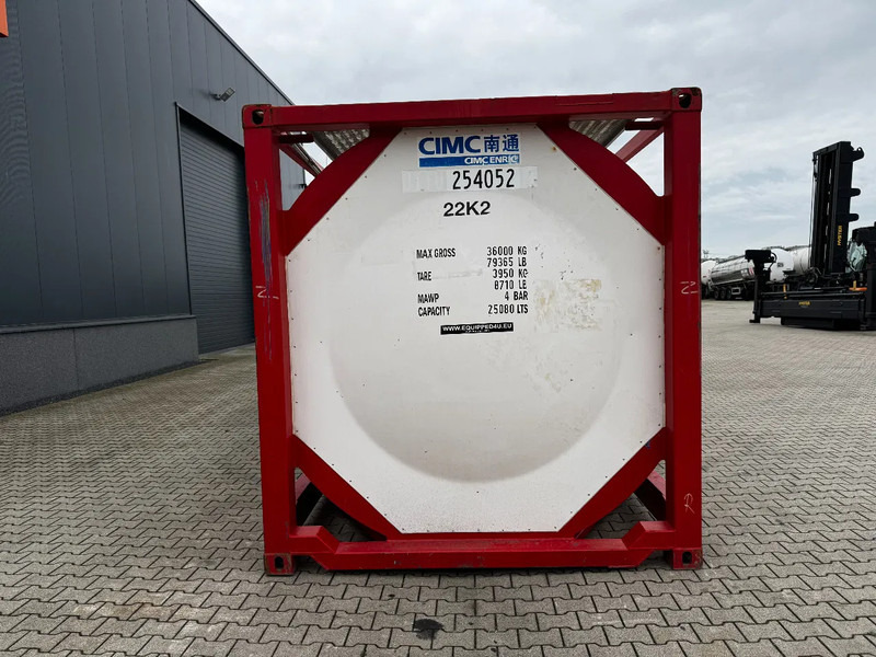 CIMC 20FT ISO, 25.080L / 1-COMP / 3 BAFFELS / T12 / 4 manholes / ADR valid until 02/2027 - خزان تخزين: صور 5 CIMC 20FT ISO, 25.080L / 1-COMP / 3 BAFFELS / T12 / 4 manholes / ADR valid until 02/2027 - خزان تخزين: صور 5