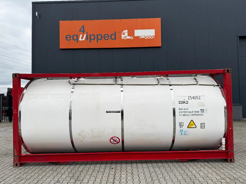 CIMC 20FT ISO, 25.080L / 1-COMP / 3 BAFFELS / T12 / 4 manholes / ADR valid until 02/2027 - خزان تخزين: صور 2 CIMC 20FT ISO, 25.080L / 1-COMP / 3 BAFFELS / T12 / 4 manholes / ADR valid until 02/2027 - خزان تخزين: صور 2