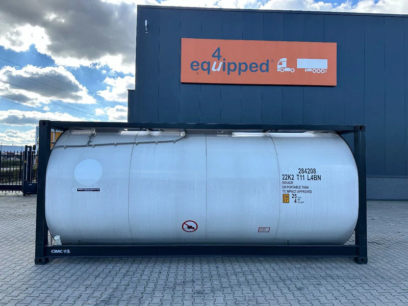 CIMC NEW / UNUSED, for FOOD STUFF or CHEMICAL, 20FT ISO, 25.030L, L4BN, UN Portable, T11, test: 1-2027 - خزان تخزين: صور 2 CIMC NEW / UNUSED, for FOOD STUFF or CHEMICAL, 20FT ISO, 25.030L, L4BN, UN Portable, T11, test: 1-2027 - خزان تخزين: صور 2