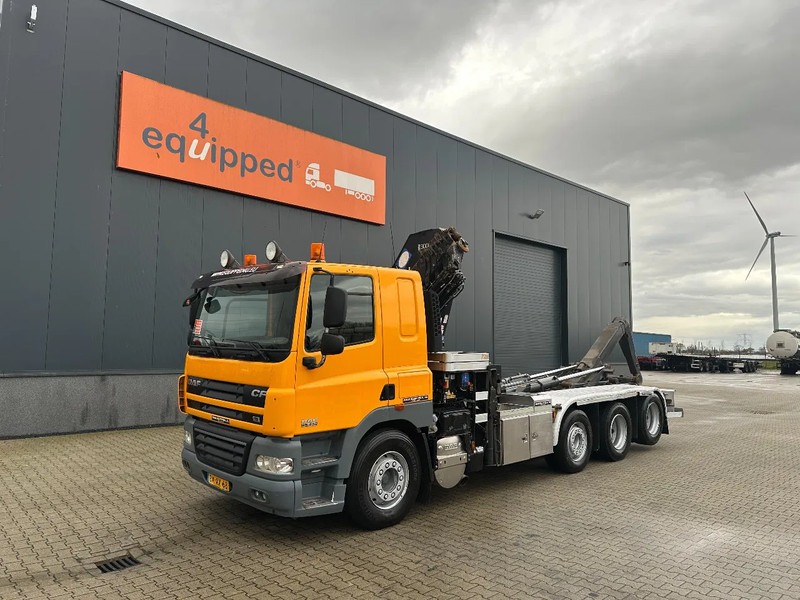 DAF CF 85.410 8x2 / HMF 3000 K6 crane (30T/m 6x extendable) + remote / HYVALIFT 26Tkg HOOK, / EURO-5 / NL-TRUCK - شاحنة ذات الخطاف, شاحنة كرين: صور 3 DAF CF 85.410 8x2 / HMF 3000 K6 crane (30T/m 6x extendable) + remote / HYVALIFT 26Tkg HOOK, / EURO-5 / NL-TRUCK - شاحنة ذات الخطاف, شاحنة كرين: صور 3