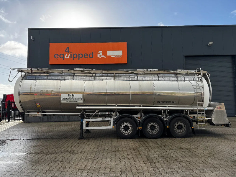 Feldbinder LEBENSMITTEL / LEVENSMIDDELEN FOOD / 33.500L / 3-COMP / PUMPE / INOX / NL-trailer / APK: 05-2026 - نصف مقطورة صهريج: صور 3 Feldbinder LEBENSMITTEL / LEVENSMIDDELEN FOOD / 33.500L / 3-COMP / PUMPE / INOX / NL-trailer / APK: 05-2026 - نصف مقطورة صهريج: صور 3