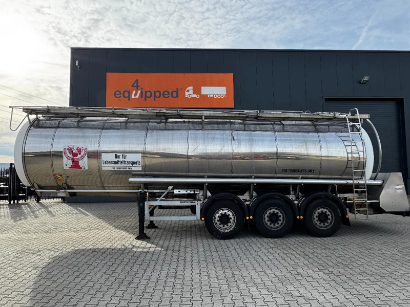 Feldbinder LEBENSMITTEL / LEVENSMIDDELEN FOOD / 33.500L / 3-COMP / PUMPE / INOX / NL-trailer / APK: 10-2026 - نصف مقطورة صهريج: صور 2 Feldbinder LEBENSMITTEL / LEVENSMIDDELEN FOOD / 33.500L / 3-COMP / PUMPE / INOX / NL-trailer / APK: 10-2026 - نصف مقطورة صهريج: صور 2