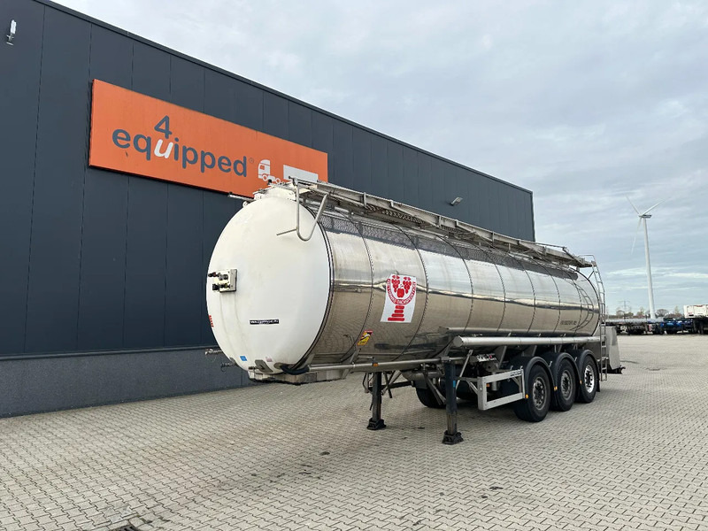 Feldbinder LEVENSMIDDELEN / FOOD / LEBENSMITTEL / 33.500L / 3-COMP / POMP / NL-trailer / APK: 09-2026, 10x beschikbaar - نصف مقطورة صهريج: صور 1 Feldbinder LEVENSMIDDELEN / FOOD / LEBENSMITTEL / 33.500L / 3-COMP / POMP / NL-trailer / APK: 09-2026, 10x beschikbaar - نصف مقطورة صهريج: صور 1