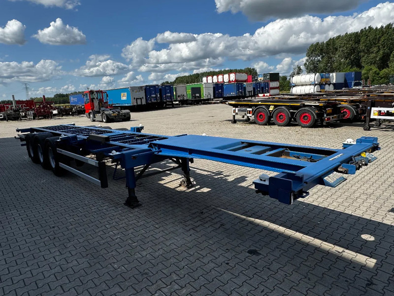 Groenewegen 40FT HC-chassis, BPW+Trommel, Liftachse, NL-Chassis - شاحنات الحاويات/ جسم علوي قابل للتغيير نصف مقطورة: صور 4 Groenewegen 40FT HC-chassis, BPW+Trommel, Liftachse, NL-Chassis - شاحنات الحاويات/ جسم علوي قابل للتغيير نصف مقطورة: صور 4