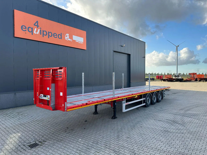 Kässbohrer nieuwe, direct leverbare Heavy-Duty platte oplegger, Heckbündig, Twistlocks (1x 40FT / 2x 20FT), rongpotten, schijfremmen, NL-re - نصف مقطورة مسطحة: صور 1 Kässbohrer nieuwe, direct leverbare Heavy-Duty platte oplegger, Heckbündig, Twistlocks (1x 40FT / 2x 20FT), rongpotten, schijfremmen, NL-re - نصف مقطورة مسطحة: صور 1