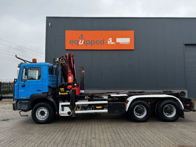MAN FE 410A, 6x4, EURO 2, Palfinger PK17000 Crane + VDL HOOK, full spring, manual gearbox, MOT 9/2025 - شاحنة ذات الخطاف, شاحنة كرين: صور 4 MAN FE 410A, 6x4, EURO 2, Palfinger PK17000 Crane + VDL HOOK, full spring, manual gearbox, MOT 9/2025 - شاحنة ذات الخطاف, شاحنة كرين: صور 4