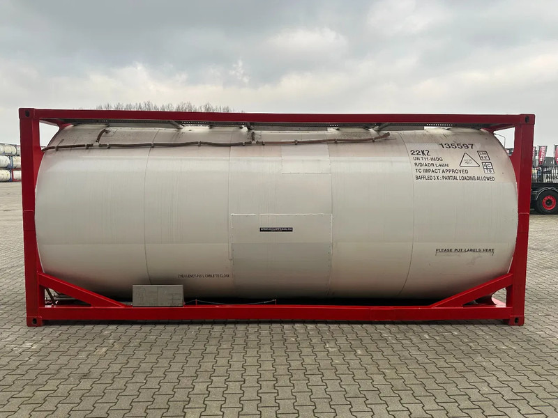SINGAMAS 20FT ISO, 26.000L/1-COMP/3 BAFFELS/3 manholes, 5Y: 08-2027, L4BN, T11 - خزان تخزين: صور 3 SINGAMAS 20FT ISO, 26.000L/1-COMP/3 BAFFELS/3 manholes, 5Y: 08-2027, L4BN, T11 - خزان تخزين: صور 3