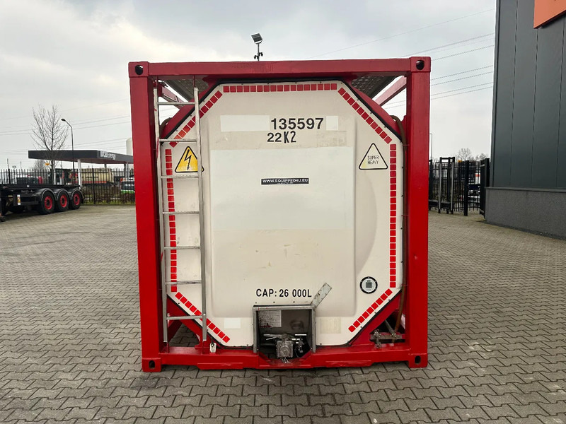 SINGAMAS 20FT ISO, 26.000L/1-COMP/3 BAFFELS/3 manholes, 5Y: 08-2027, L4BN, T11 - خزان تخزين: صور 5 SINGAMAS 20FT ISO, 26.000L/1-COMP/3 BAFFELS/3 manholes, 5Y: 08-2027, L4BN, T11 - خزان تخزين: صور 5