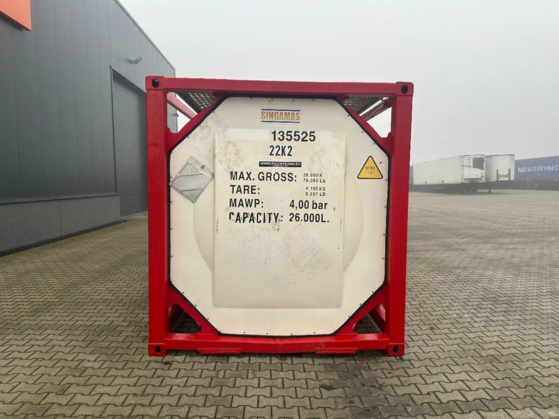 SINGAMAS 20FT ISO, 26.000L/1-COMP/3 BAFFELS/3 manholes, 5Y inspection: 06/2027 - خزان تخزين: صور 5 SINGAMAS 20FT ISO, 26.000L/1-COMP/3 BAFFELS/3 manholes, 5Y inspection: 06/2027 - خزان تخزين: صور 5
