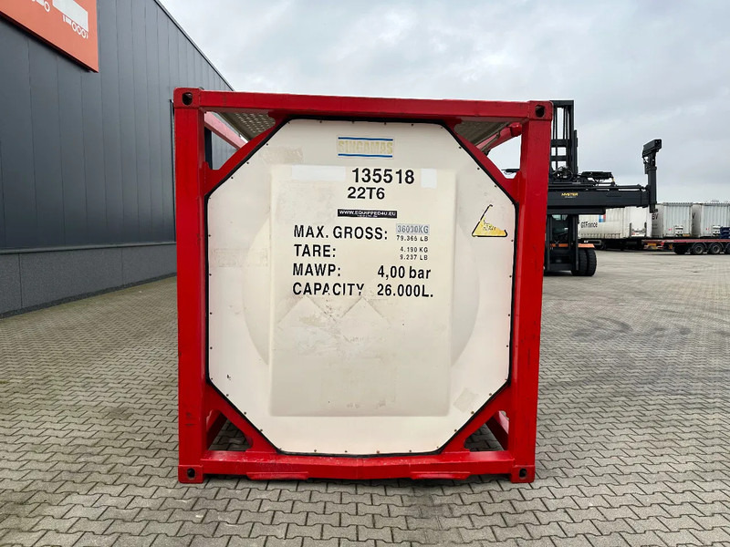 SINGAMAS 20FT ISO, 26.000L/1-COMP/3 BAFFELS/3 manholes, 5Y inspection: 06/2027 - خزان تخزين: صور 5 SINGAMAS 20FT ISO, 26.000L/1-COMP/3 BAFFELS/3 manholes, 5Y inspection: 06/2027 - خزان تخزين: صور 5