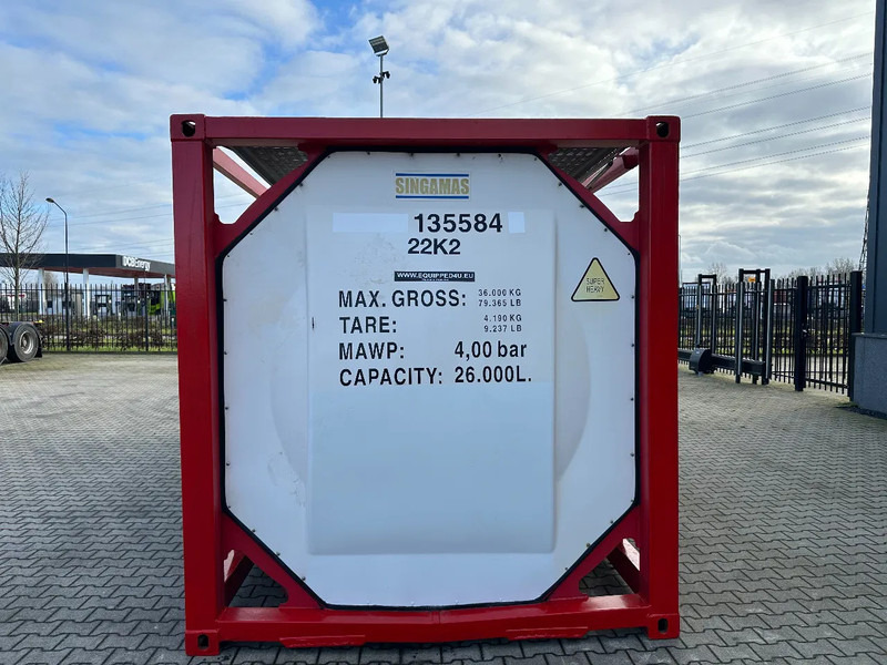 SINGAMAS 20FT ISO, 26.000L/1-COMP/3 BAFFELS/3 manholes, ADR inspectio valid till: 07/2025 - خزان تخزين: صور 5 SINGAMAS 20FT ISO, 26.000L/1-COMP/3 BAFFELS/3 manholes, ADR inspectio valid till: 07/2025 - خزان تخزين: صور 5
