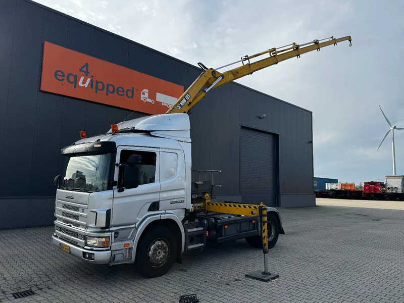 Scania P114-340 + HIAB 19-5 crane + remote / Euro-3 / 3 pedals / NL-truck / APK: 12-2025 - شاحنة كرين: صور 2 Scania P114-340 + HIAB 19-5 crane + remote / Euro-3 / 3 pedals / NL-truck / APK: 12-2025 - شاحنة كرين: صور 2