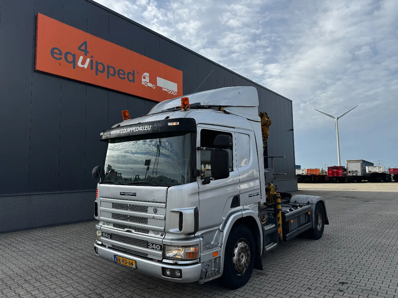 Scania P114-340 + HIAB 19-5 crane + remote / Euro-3 / 3 pedals / NL-truck / APK: 12-2025 - شاحنة كرين: صور 4 Scania P114-340 + HIAB 19-5 crane + remote / Euro-3 / 3 pedals / NL-truck / APK: 12-2025 - شاحنة كرين: صور 4