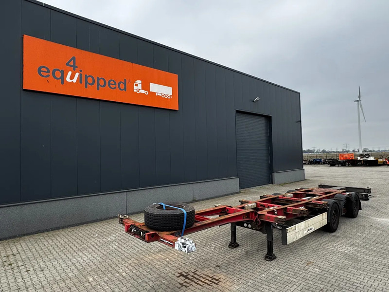 Schmitz Cargobull 40FT HC-chassis, disc, liftaxle, extendable at the rear, WITH WORK!!! - شاحنات الحاويات/ جسم علوي قابل للتغيير نصف مقطورة: صور 1 Schmitz Cargobull 40FT HC-chassis, disc, liftaxle, extendable at the rear, WITH WORK!!! - شاحنات الحاويات/ جسم علوي قابل للتغيير نصف مقطورة: صور 1