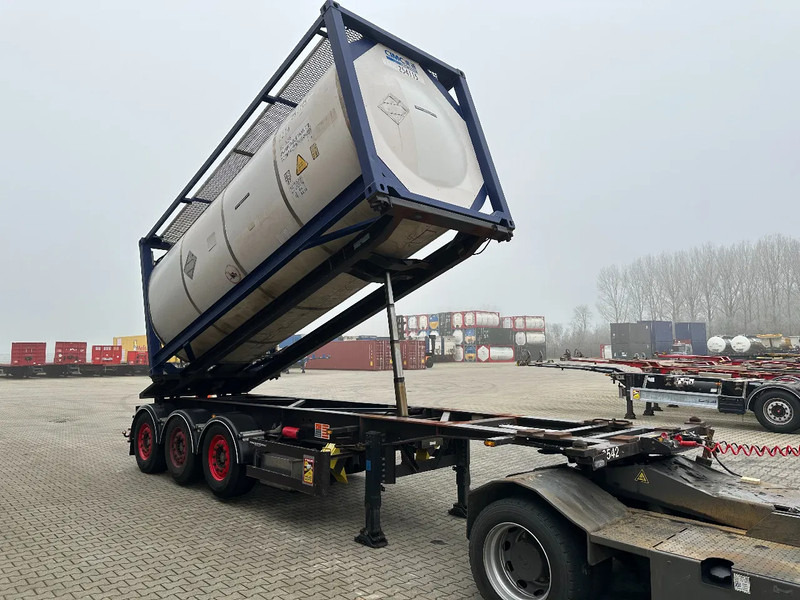 Van Hool 20FT Tipping-chassis, ADR (EX/II, EX/III, FL, AT), SAF, 2 liftaxles - شاحنات الحاويات/ جسم علوي قابل للتغيير نصف مقطورة: صور 3 Van Hool 20FT Tipping-chassis, ADR (EX/II, EX/III, FL, AT), SAF, 2 liftaxles - شاحنات الحاويات/ جسم علوي قابل للتغيير نصف مقطورة: صور 3