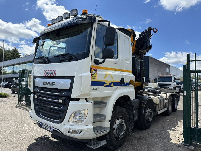 DAF CF 480 8x4 HOOKLIFT + CRANE (19m!) EFFER 205 / 6S + WINCH - RETARDER - *165.000km* - VERY NICE - شاحنة كرين: صور 3 DAF CF 480 8x4 HOOKLIFT + CRANE (19m!) EFFER 205 / 6S + WINCH - RETARDER - *165.000km* - VERY NICE - شاحنة كرين: صور 3