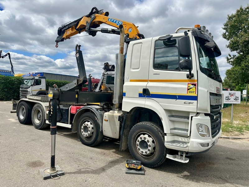 DAF CF 480 8x4 HOOKLIFT + CRANE (19m!) EFFER 205 / 6S + WINCH - RETARDER - *165.000km* - VERY NICE - شاحنة كرين: صور 1 DAF CF 480 8x4 HOOKLIFT + CRANE (19m!) EFFER 205 / 6S + WINCH - RETARDER - *165.000km* - VERY NICE - شاحنة كرين: صور 1