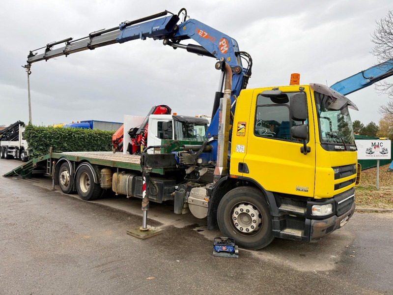 DAF CF 75.310 6X2 + CRANE PM 27 S-4 + RADIO + WINCH - FULL RAMP - LIFT + STEERING AXLE - MANUAL GEARBOX - FR TRUCK - شاحنة كرين: صور 1 DAF CF 75.310 6X2 + CRANE PM 27 S-4 + RADIO + WINCH - FULL RAMP - LIFT + STEERING AXLE - MANUAL GEARBOX - FR TRUCK - شاحنة كرين: صور 1