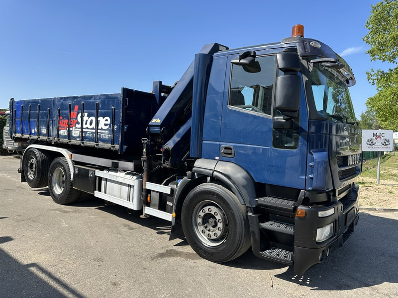 Iveco STRALIS 420 6x2 + CRANE HMF 1720 K3 + ROTATOR - LIFT + STEERING AXLE - EURO 5 - *FULL AIR* - CONTAINER INCL. - BE TRUCK - شاحنة ذات الخطاف, شاحنة كرين: صور 2 Iveco STRALIS 420 6x2 + CRANE HMF 1720 K3 + ROTATOR - LIFT + STEERING AXLE - EURO 5 - *FULL AIR* - CONTAINER INCL. - BE TRUCK - شاحنة ذات الخطاف, شاحنة كرين: صور 2