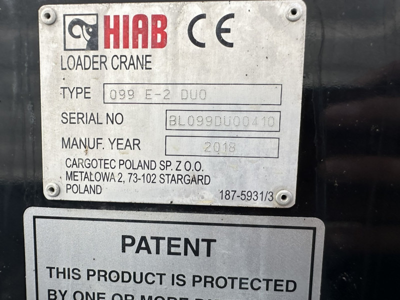قلابات, شاحنة كرين MAN LC 18.280 18T 4x2 TIPPER + CRANE (2018!!!) HIAB 099 E-2 DUO (921h!) - *157.000km* - FULL AIR - BE TRUCK: صور 9