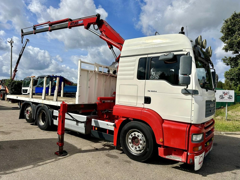 MAN TG 360 A 6x2 + CRANE ATLAS 100.1 A3 - PLATFORM 5m80 - E3 - LIFT-AXLE - FULL AIR SUSPENSION - ZF AS TRONIC - BE TRUCK - شاحنة كرين: صور 1 MAN TG 360 A 6x2 + CRANE ATLAS 100.1 A3 - PLATFORM 5m80 - E3 - LIFT-AXLE - FULL AIR SUSPENSION - ZF AS TRONIC - BE TRUCK - شاحنة كرين: صور 1