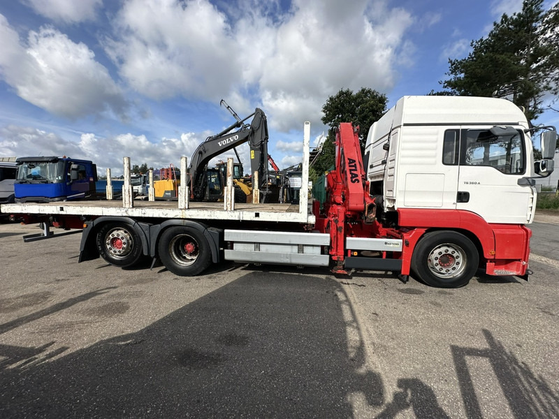MAN TG 360 A 6x2 + KRAN ATLAS 100.1 A3 - PLATFORM 5m80 - E3 - LIFT-AXLE - FULL AIR SUSPENSION - ZF AS TRONIC - BE TRUCK - شاحنات مسطحة, شاحنة كرين: صور 4 MAN TG 360 A 6x2 + KRAN ATLAS 100.1 A3 - PLATFORM 5m80 - E3 - LIFT-AXLE - FULL AIR SUSPENSION - ZF AS TRONIC - BE TRUCK - شاحنات مسطحة, شاحنة كرين: صور 4