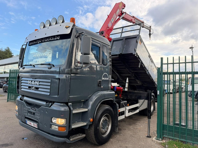 MAN TGA 18.350 4x2 TIPPER + CRANE HMF 1110 K2 + ROTATOR - STEEL SPRING / BLATT / BALLESTAS / LAMES - BE TRUCK - قلابات, شاحنة كرين: صور 2 MAN TGA 18.350 4x2 TIPPER + CRANE HMF 1110 K2 + ROTATOR - STEEL SPRING / BLATT / BALLESTAS / LAMES - BE TRUCK - قلابات, شاحنة كرين: صور 2