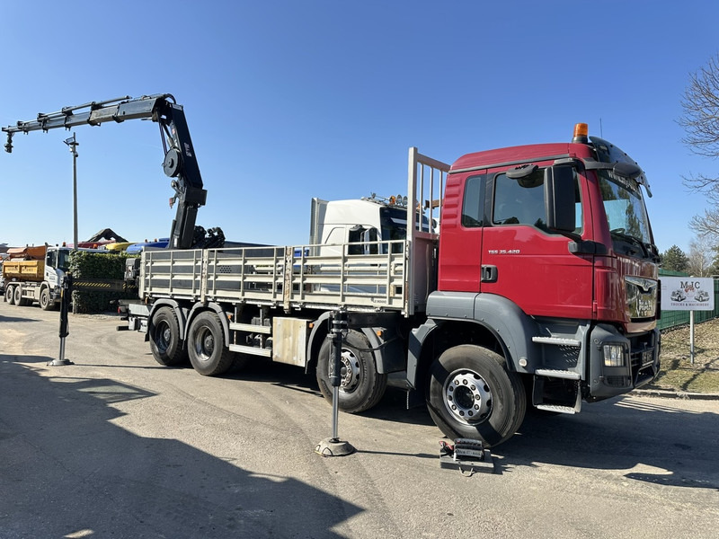 MAN TGS 35.420 8x4 + CRANE HIAB X-HIPRO 302 EP-5 - 192.000km - ROTATOR - 5/6 F - PLATFORM 6m55 - AIR SUSPENSION - TUV 06/2025 - TOP CONDITION - شاحنات مسطحة, شاحنة كرين: صور 2 MAN TGS 35.420 8x4 + CRANE HIAB X-HIPRO 302 EP-5 - 192.000km - ROTATOR - 5/6 F - PLATFORM 6m55 - AIR SUSPENSION - TUV 06/2025 - TOP CONDITION - شاحنات مسطحة, شاحنة كرين: صور 2