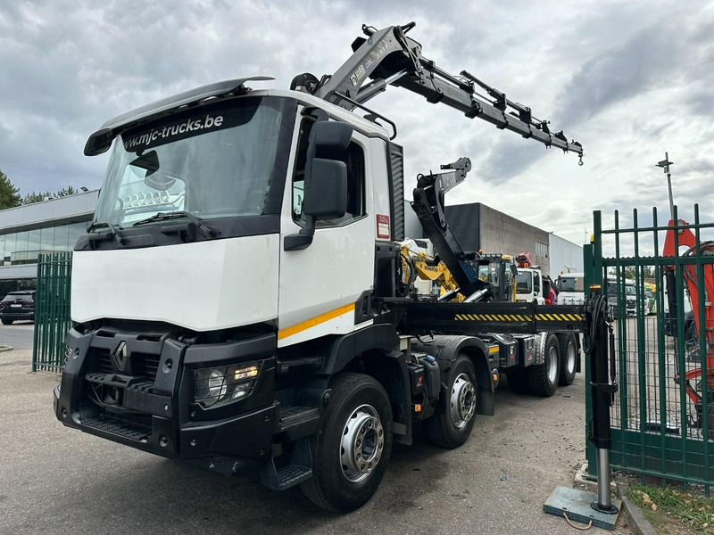 Renault C460 8x4 HOOKLIFT + (19m!) CRANE HIAB 288 E-6 HIDUO - RADIO - 5/6 F - STEEL SPRING / HUB REDUCTION - BE TRUCK - شاحنة ذات الخطاف, شاحنة كرين: صور 3 Renault C460 8x4 HOOKLIFT + (19m!) CRANE HIAB 288 E-6 HIDUO - RADIO - 5/6 F - STEEL SPRING / HUB REDUCTION - BE TRUCK - شاحنة ذات الخطاف, شاحنة كرين: صور 3