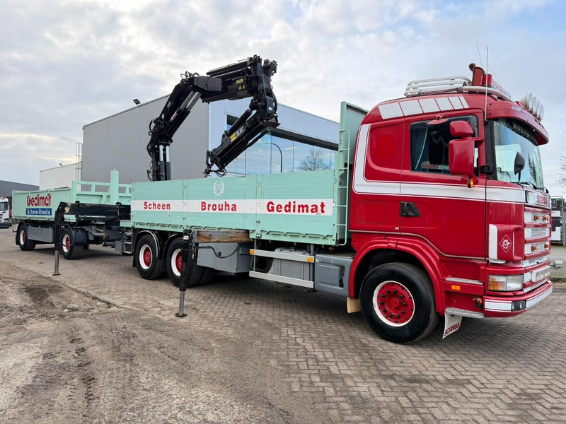 Scania 164L-480 V8 6x4 BAUSTOFF + KRAN HIAB 350-4 + JIB 90-4 - *TOP ZUSTAND* - ROTATOR - RADIO - RETARDER - BLATT / AP ACHSEN - BELGISCHE LKW - شاحنات مسطحة, شاحنة كرين: صور 2 Scania 164L-480 V8 6x4 BAUSTOFF + KRAN HIAB 350-4 + JIB 90-4 - *TOP ZUSTAND* - ROTATOR - RADIO - RETARDER - BLATT / AP ACHSEN - BELGISCHE LKW - شاحنات مسطحة, شاحنة كرين: صور 2