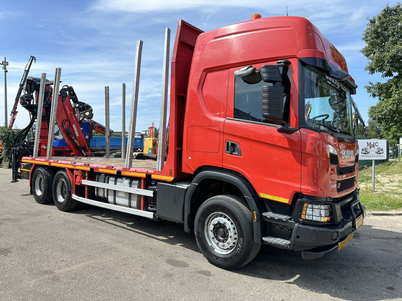 Scania G500 XT 6x4 WOOD / TIMBER / HOLZ CRANE PALFINGER EPSILON Q150Z + RETARDER - FULL AIR SUSP. - BE TRUCK - شاحنات مسطحة, شاحنة كرين: صور 1 Scania G500 XT 6x4 WOOD / TIMBER / HOLZ CRANE PALFINGER EPSILON Q150Z + RETARDER - FULL AIR SUSP. - BE TRUCK - شاحنات مسطحة, شاحنة كرين: صور 1