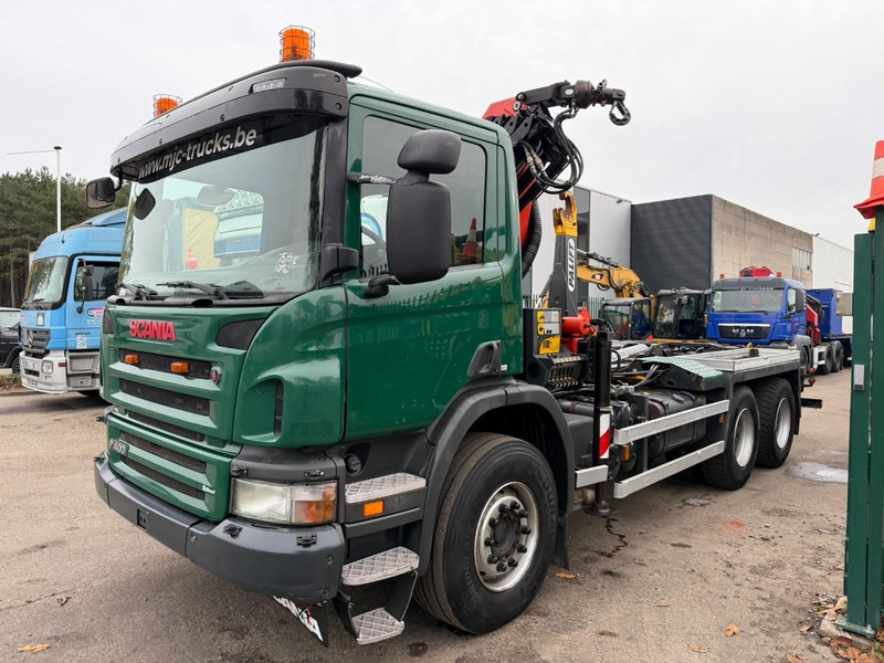 Scania P400 6x4 HOOKLIFT + CRANE PALFINGER PK9001 EH - RETARDER - 5/6F + ROTATOR + RADIO - WB 3m90 - EURO 5 - HUB REDUCTION / SPRING - BE TRUCK - شاحنة ذات الخطاف, شاحنة كرين: صور 3 Scania P400 6x4 HOOKLIFT + CRANE PALFINGER PK9001 EH - RETARDER - 5/6F + ROTATOR + RADIO - WB 3m90 - EURO 5 - HUB REDUCTION / SPRING - BE TRUCK - شاحنة ذات الخطاف, شاحنة كرين: صور 3