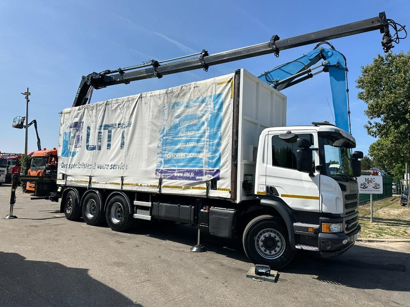 Scania P410 8x4 TRIDEM PRITSCHE PLANE + KRAN HIAB 244 EP-4 HIDUO - RETARDER - LIFT + STEERING AXLE - *327.000km* - RADIO - شاحنة ستارة, شاحنة كرين: صور 2 Scania P410 8x4 TRIDEM PRITSCHE PLANE + KRAN HIAB 244 EP-4 HIDUO - RETARDER - LIFT + STEERING AXLE - *327.000km* - RADIO - شاحنة ستارة, شاحنة كرين: صور 2