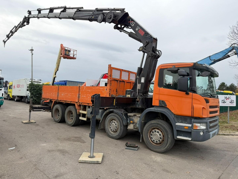 Scania P420 8X4 PRITSCHE + (25m) KRAN HIAB 422 E-5 HIPRO + JIB 100X-4 - RETARDER - *284.000km* - MANUAL - STEEL SPRING - EURO 3 - BE TRUCK - شاحنات مسطحة, شاحنة كرين: صور 2 Scania P420 8X4 PRITSCHE + (25m) KRAN HIAB 422 E-5 HIPRO + JIB 100X-4 - RETARDER - *284.000km* - MANUAL - STEEL SPRING - EURO 3 - BE TRUCK - شاحنات مسطحة, شاحنة كرين: صور 2