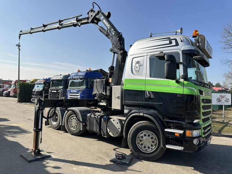 Scania R500 V8 6x2 TRACTOR + CRANE MKG HLK 231 HP (23tm) - 4x HYDR - RADIO - RETARDER - MANUAL - LIFT + STEERING AXLE - شاحنة جرار: صور 2 Scania R500 V8 6x2 TRACTOR + CRANE MKG HLK 231 HP (23tm) - 4x HYDR - RADIO - RETARDER - MANUAL - LIFT + STEERING AXLE - شاحنة جرار: صور 2