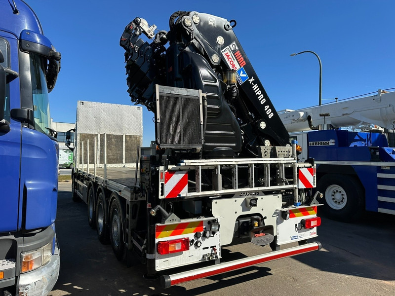شاحنات مسطحة, شاحنة كرين Volvo FH 420 8x4 TRIDEM + KRAAN HIAB 408 E-8 HIPRO + WINCH - 63.000km ONLY - CREWCAB 4 SEATER - PLATFORM 7m - TOP CONDITION: صور 6