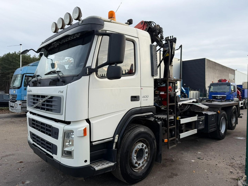 Volvo FM 400 6x2 HOOKLIFT + CRANE PALFINGER PK 15500 B (2x) - 5/6 F - MANUAL - EURO 4 - BE TRUCK - شاحنة ذات الخطاف, شاحنة كرين: صور 4 Volvo FM 400 6x2 HOOKLIFT + CRANE PALFINGER PK 15500 B (2x) - 5/6 F - MANUAL - EURO 4 - BE TRUCK - شاحنة ذات الخطاف, شاحنة كرين: صور 4