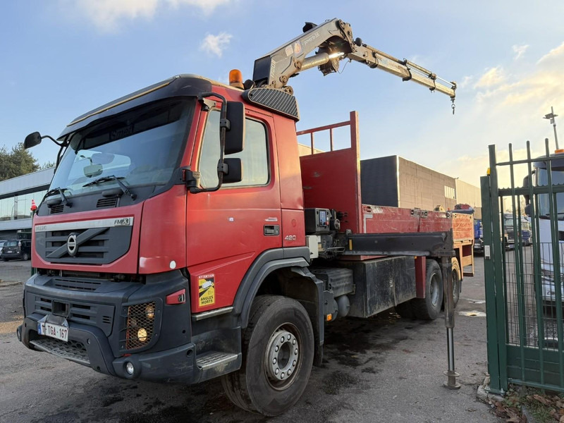 Volvo FMX 420 6X4 PRITSCHE + KRAN HMF 1720 + winch + radio - BIG AXLES / HUB REDUCTION - STEEL SPRING / BLATT - PLATFORM 6m10 - شاحنات مسطحة, شاحنة كرين: صور 2 Volvo FMX 420 6X4 PRITSCHE + KRAN HMF 1720 + winch + radio - BIG AXLES / HUB REDUCTION - STEEL SPRING / BLATT - PLATFORM 6m10 - شاحنات مسطحة, شاحنة كرين: صور 2