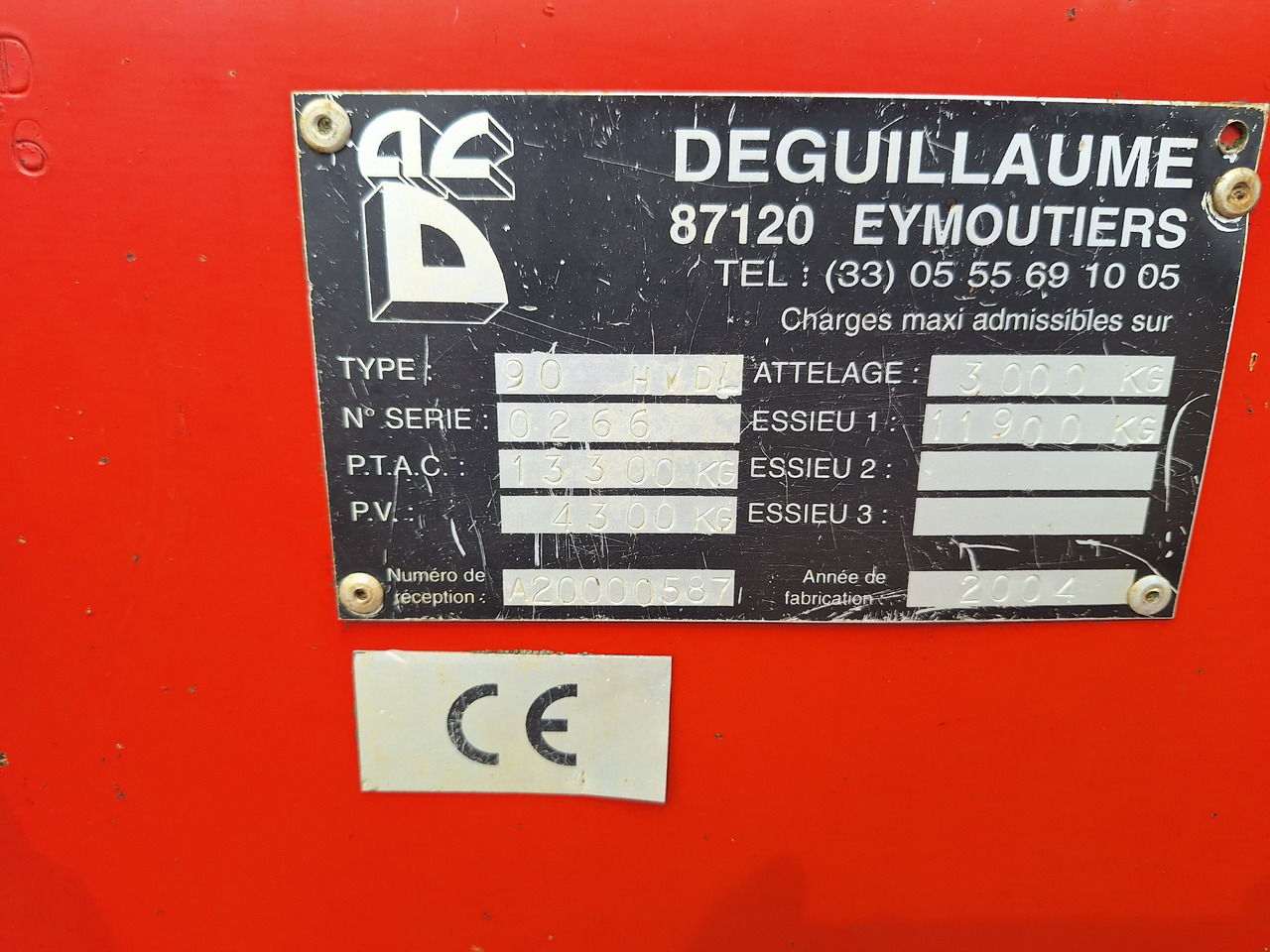 DEGUILLAUME HVD1310 - نثر السماد: صور 4 DEGUILLAUME HVD1310 - نثر السماد: صور 4