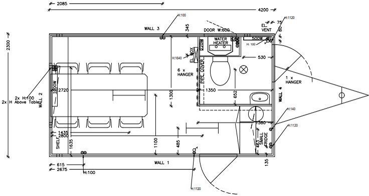 ROSEMEIER EW TA-NO Mannschaftswagen 410 - البيت الحاوية, مقطورة: صور 2 ROSEMEIER EW TA-NO Mannschaftswagen 410 - البيت الحاوية, مقطورة: صور 2