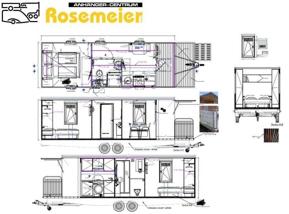 ROSEMEIER EW TA-NO Mannschaftswagen 730 Veranda Mannschaftswagen - البيت الحاوية, مقطورة: صور 2 ROSEMEIER EW TA-NO Mannschaftswagen 730 Veranda Mannschaftswagen - البيت الحاوية, مقطورة: صور 2