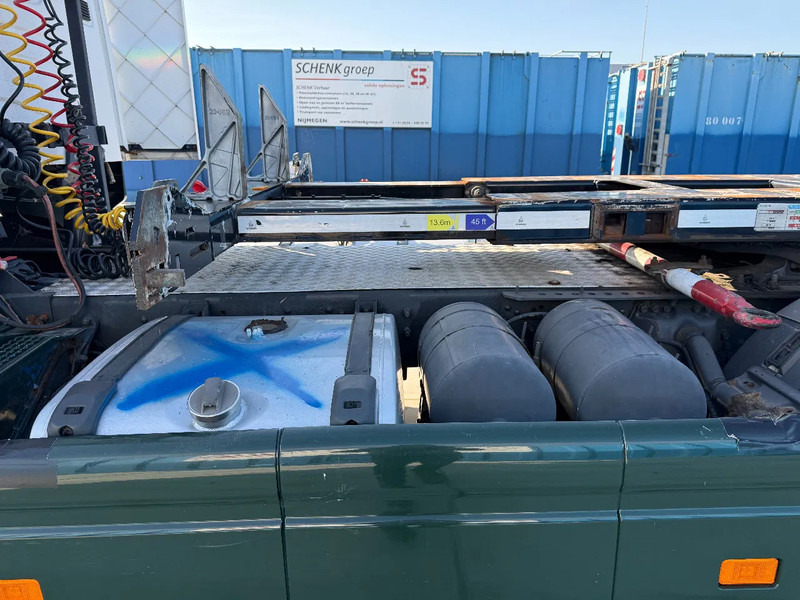 شاحنات الحاويات/ جسم علوي قابل للتغيير نصف مقطورة D-Tec Flexitrailer 3x Extandable / For all sizes container/tyres all 80%/Holland Trailer: صور 9