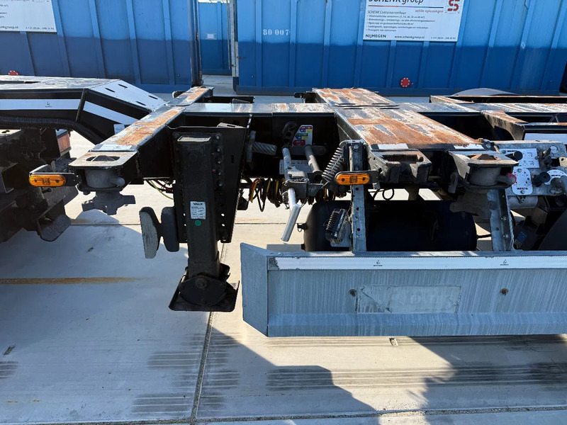 شاحنات الحاويات/ جسم علوي قابل للتغيير نصف مقطورة D-Tec Flexitrailer 3x Extandable / For all sizes container/tyres all 80%/Holland Trailer: صور 14