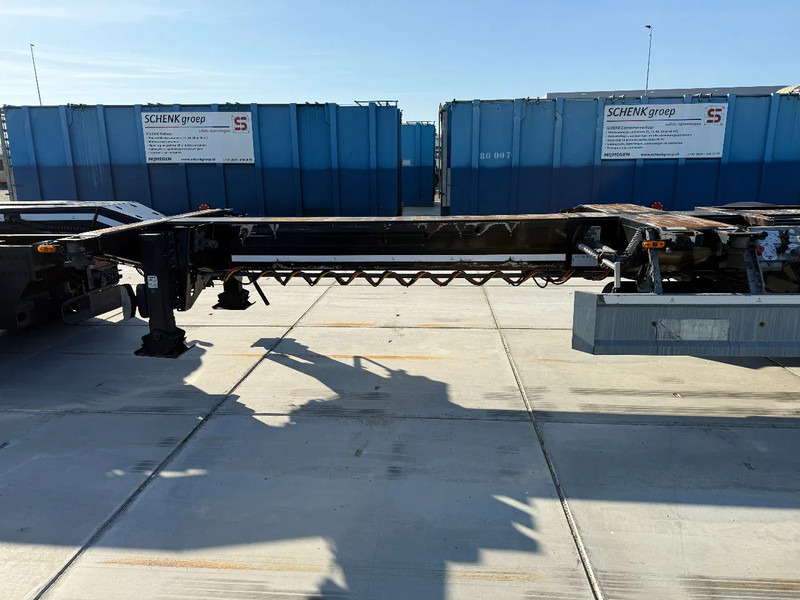 شاحنات الحاويات/ جسم علوي قابل للتغيير نصف مقطورة D-Tec Flexitrailer 3x Extandable / For all sizes container/tyres all 80%/Holland Trailer: صور 7